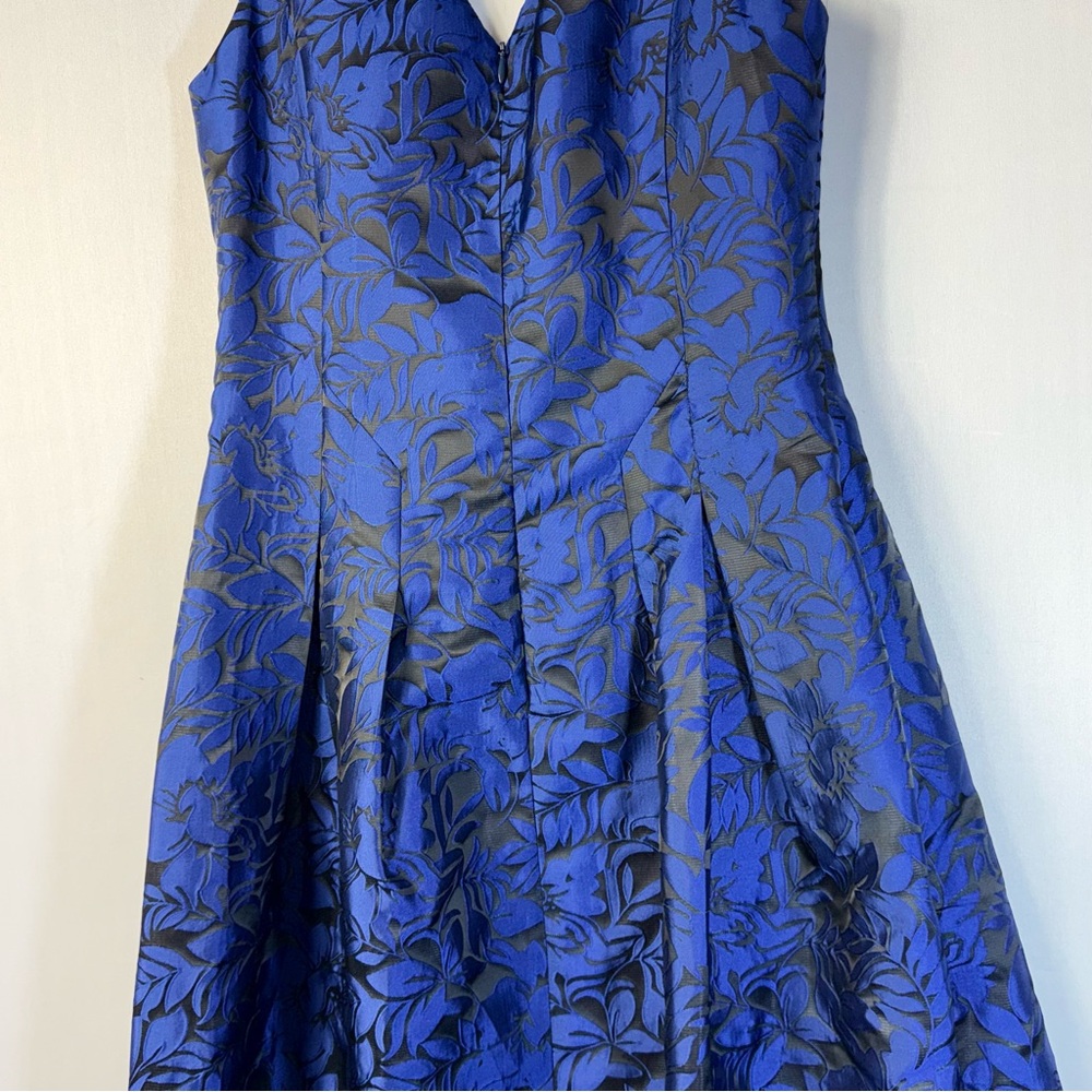 Lauren Ralph‎ Lauren Royal Underground Royal Blue Sleeveless V-Neck A-Line Dress - Picture 5 of 9